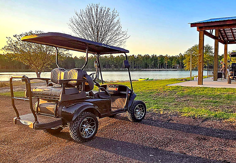 Kayak & paddleboard rentals ready to ride at Lake LaCroix RV Resort in Bay St. Louis